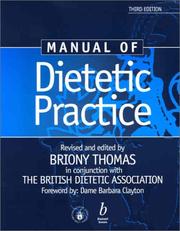 Manuel of Dietetic Practice by Briony Thomas