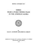 Cover of: Debris from a public dining place in the Athenian Agora