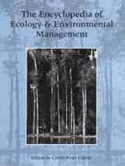 Cover of: Encyclopedia of Ecology and Environmental Management