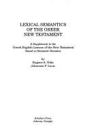 Cover of: Lexical semantics of the Greek New Testament