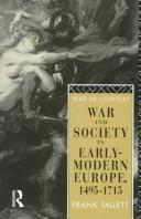 Cover of: War and society in Early-Modern Europe: 1495-1715