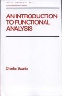 Cover of: An introduction to functional analysis