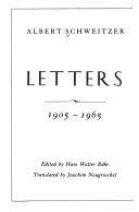 Cover of: Letters, 1905-1965