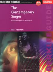 The Contemporary Singer by Anne Peckham