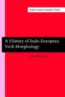 Cover of: A history of Indo-European verb morphology