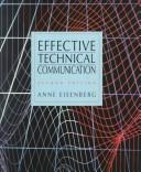 Cover of: Effective technical communication by Anne Eisenberg