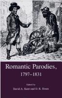 Cover of: Romantic parodies, 1797-1831 | 