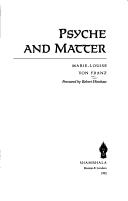 Cover of: Psyche and matter