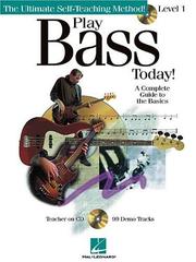 Cover of: Play Bass Today! - Level 1