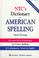 Cover of: NTC's dictionary of American spelling