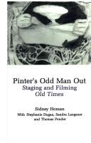 Cover of: Pinter's odd man out by Sidney Homan
