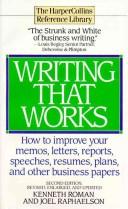 Cover of: Writing that works by Kenneth Roman
