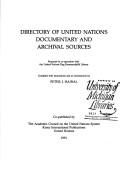 Cover of: Directory of United Nations documentary and archival sources