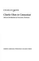 Cover of: Charles Olson in Connecticut by Charles Boer