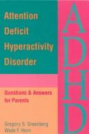 Cover of: Attention deficit hyperactivity disorder