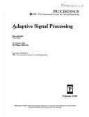 Cover of: Adaptive signal processing | 