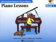 Cover of: Piano Lessons Book 1 - Book/CD Pack: Hal Leonard Student Piano Library
