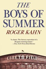 Cover of: The boys of summer by Roger Kahn