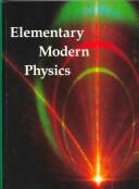 Cover of: Elementary modern physics by Paul A. Tipler