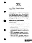 Cover of: Law of real estate brokers by D. Barlow Burke