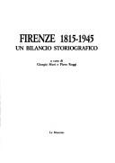 Cover of: Firenze 1815-1945: un bilancio storiografico