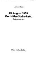 Cover of: 23. August 1939, der Hitler-Stalin-Pakt: Dokumentation