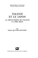 Cover of: Tolstoï et le Japon by Brigitte Koyama₋Richard