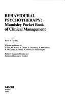 Cover of: Behavioural psychotherapy: Maudsley pocket book of clinical management