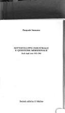 Cover of: Sottosviluppo industriale e questione meridionale by Pasquale Saraceno