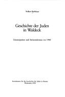 Cover of: Geschichte der Juden in Waldeck by Volker Berbüsse