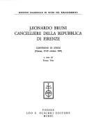 Cover of: Leonardo Bruni, cancelliere della repubblica di Firenze: convegno di studi (Firenze, 17-19 ottobre 1987)