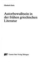 Cover of: Autorbewusstsein in der frühen griechischen Literatur
