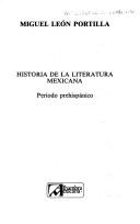 Cover of: Historia de la literatura mexicana. by Miguel León Portilla