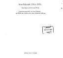 Cover of: Arno Schmidt (1914-1979): Katalog zu Leben und Werk