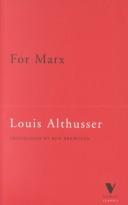 Pour Marx by Louis Althusser