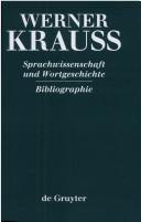Cover of: Das wissenschaftliche Werk by Krauss, Werner