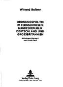 Cover of: Ordnungspolitik im Fernsehwesen