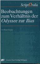 Cover of: Beobachtungen zum Verhältnis der Odyssee zur Ilias