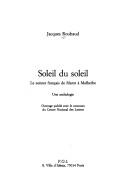 Cover of: Soleil du soleil by Jacques Roubaud