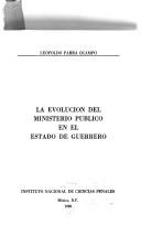 La evolución del Ministerio Público en el Estado de Guerrero by Leopoldo Parra Ocampo
