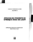 Cover of: Antología del pensamiento de Enrique Díaz de León