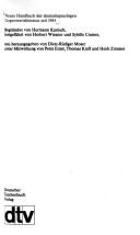 Cover of: Neues Handbuch der deutschen Gegenwartsliteratur seit 1945 by begründet von Hermann Kunisch ; herausgegeben von Dietz-Rüdiger Moser ; unter Mitwirkung von Petra Ernst, Thomas Kraft und Heidi Zimmer.