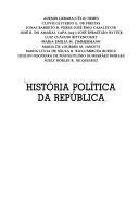 Cover of: História política da República
