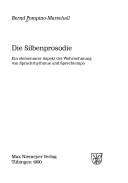 Cover of: Die Silbenprosodie by Bernd Pompino-Marschall, Bernd Pompino-Marschall