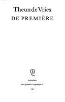 Cover of: De première