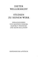 Cover of: Dieter Wellershoff: Studien zu seinem Werk