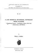 A late medieval devotional anthology from Salzburg by Henry E. Huntington Library and Art Gallery.