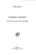 Cover of: Tommaso Landolfi: narratore, poeta, critico, artefice della lingua