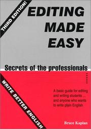 Editing Made Easy by Bruce Kaplan