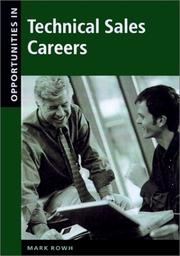 Cover of: Opportunities in Technical Sales Careers